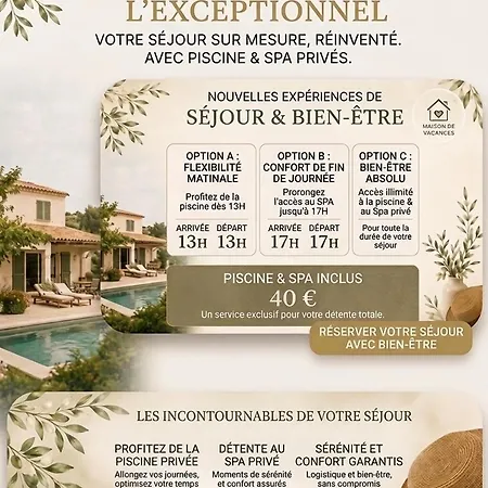Casa de Férias Privee Piscine Prives Fibre Jardin Parking Sejour Pro Ou Detente